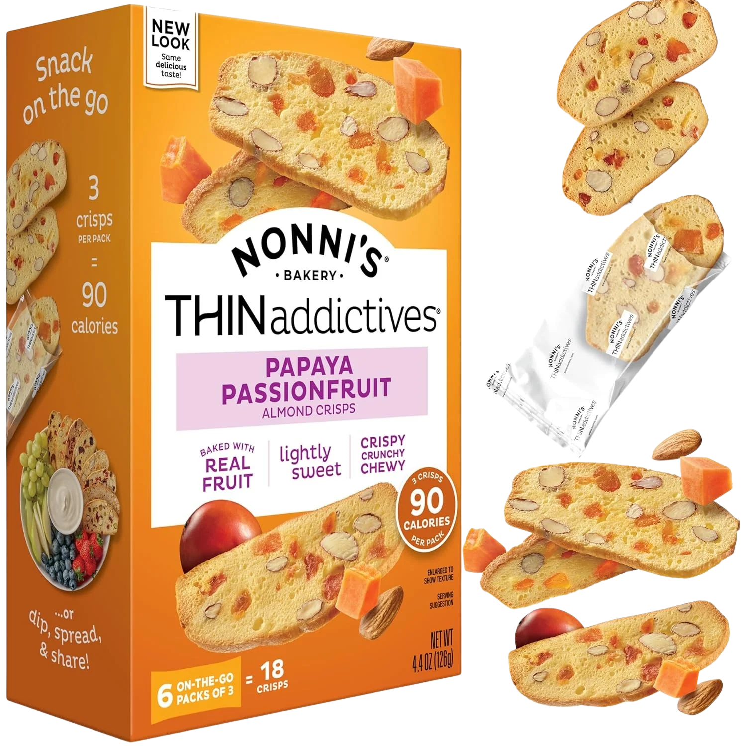 Papaya Passionfruit Almond Cookies (6 CT)