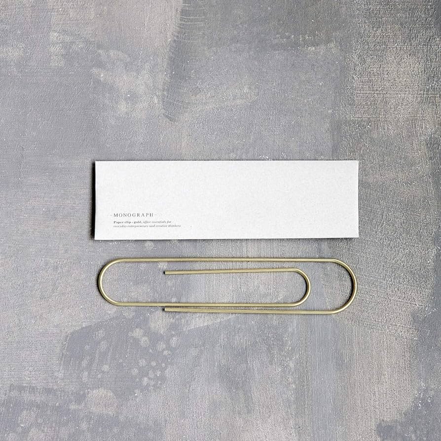 Paper Clip Mega - Brass (9.84 in) - Image 2