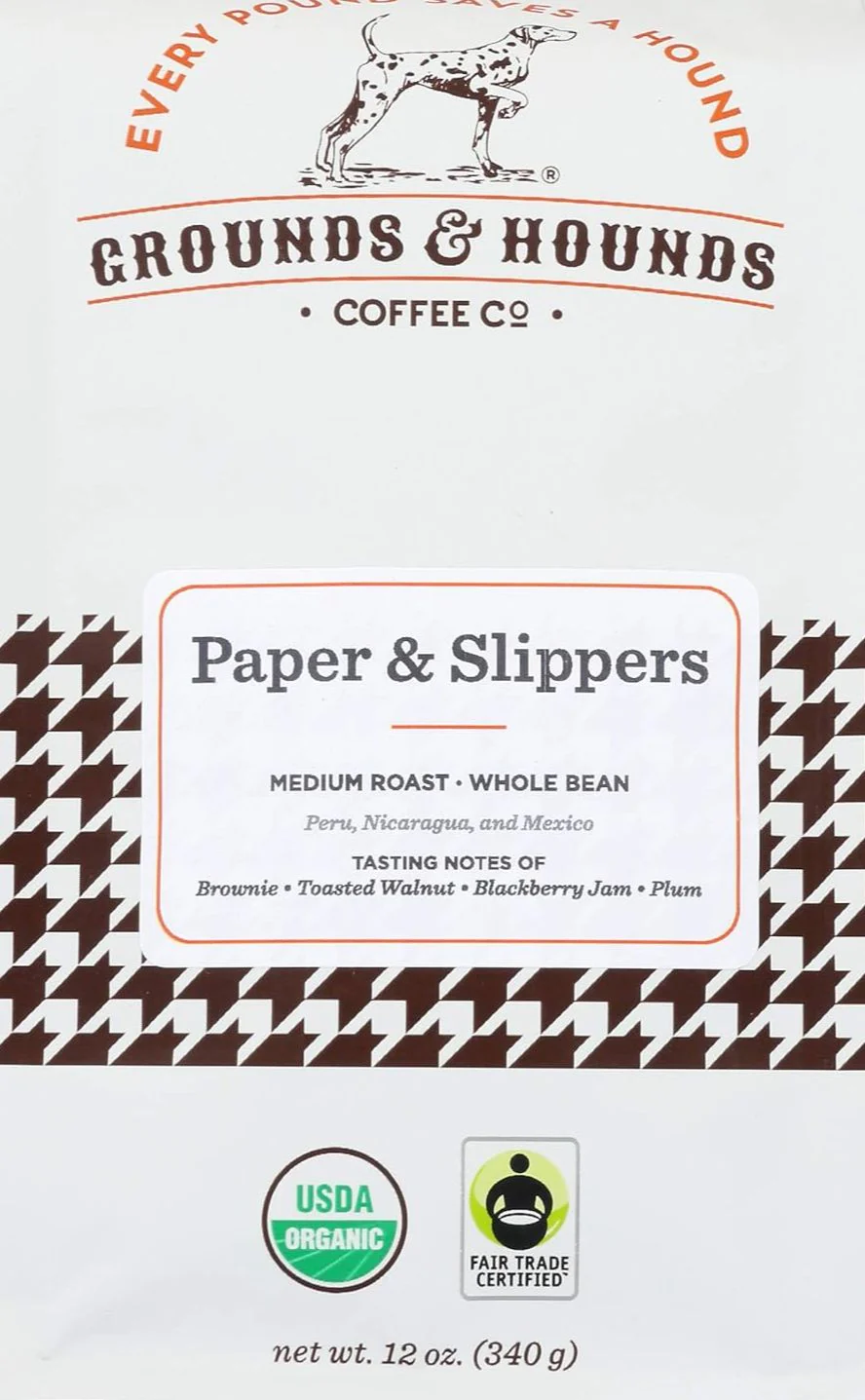 Paper & Slippers Whole Bean Medium Roast Coffee