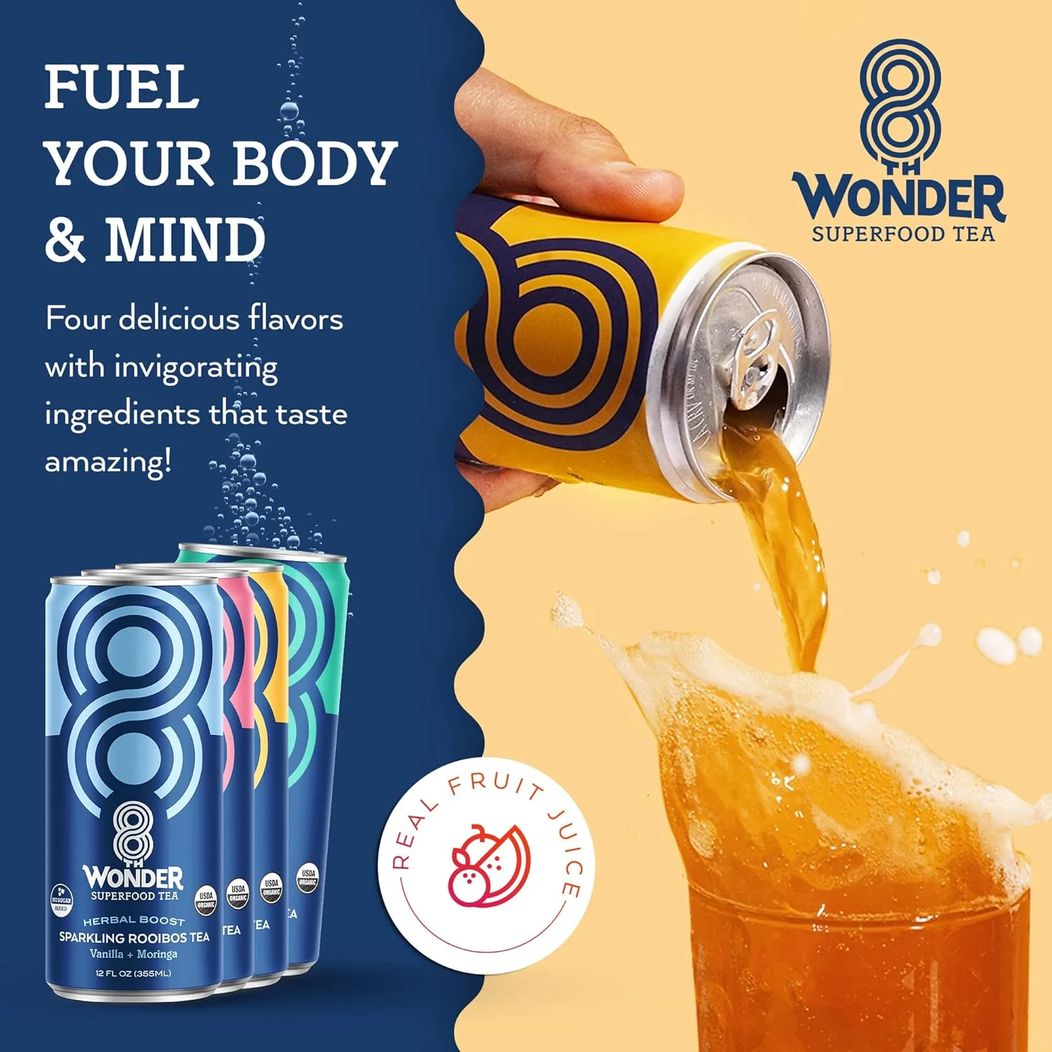 Passionfruit + Ginseng Sparkling Green Tea - Image 4