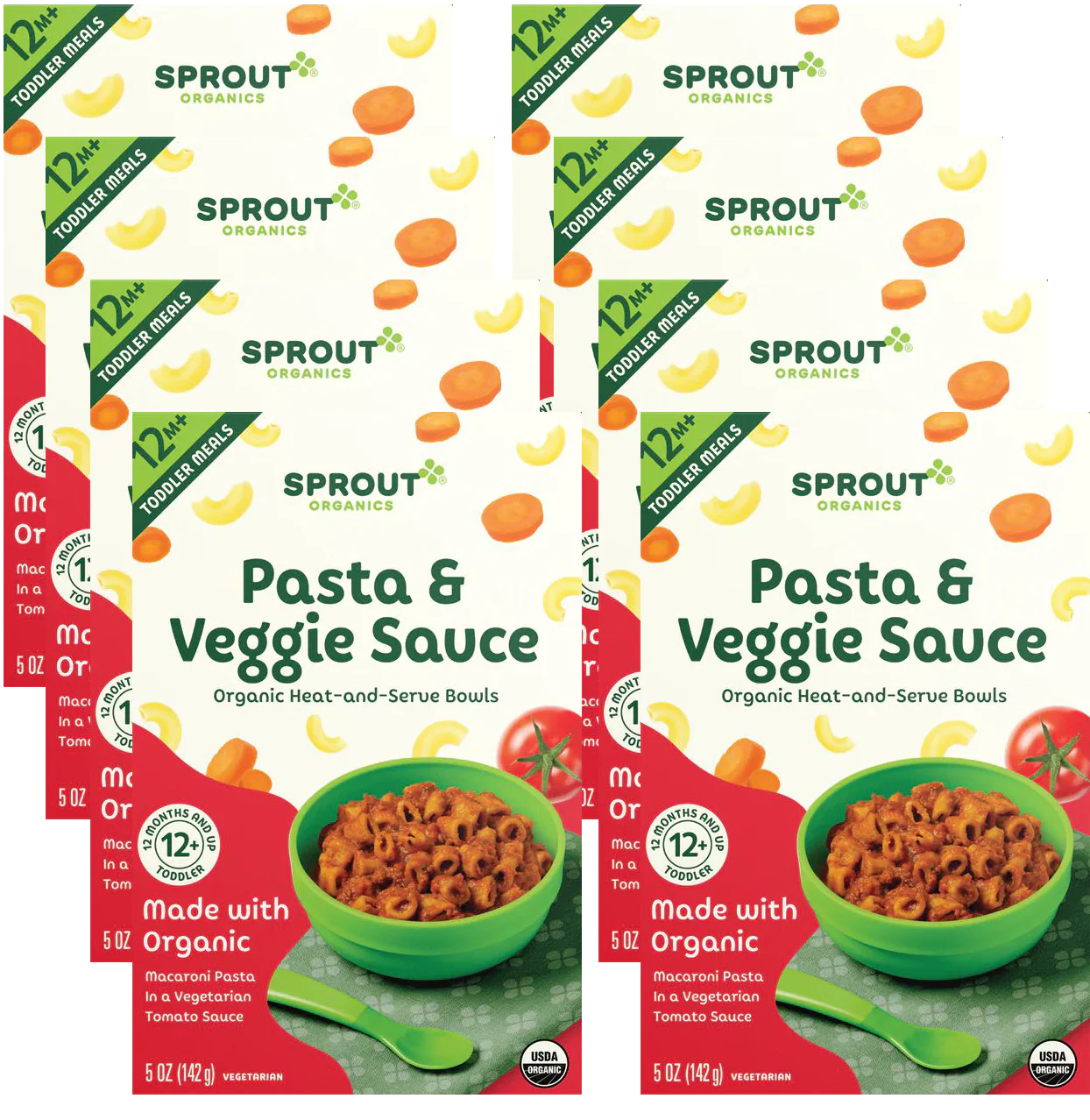 Pasta & Veggie Sauce Toddler Meal (8 Pack)
