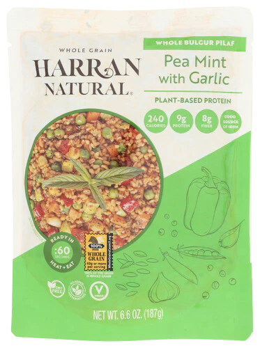 Pea Mint with Garlic Bulgur Wheat Pilaf (8 Pack) - Image 2