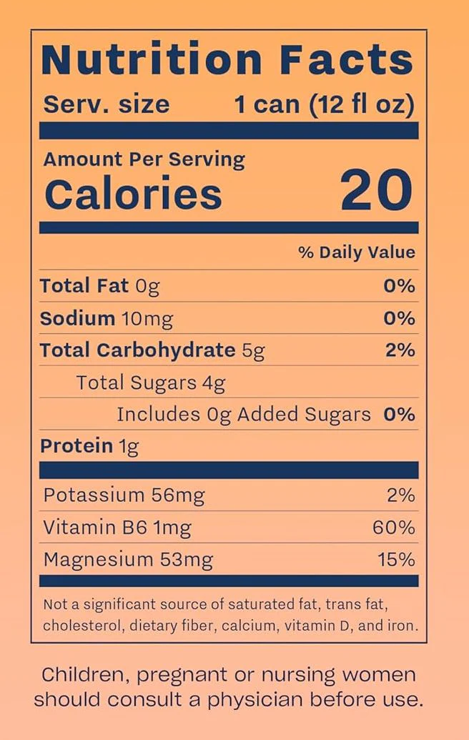 Peach Ginger Sparkling Water (12 Pack) - Image 4