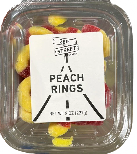 Peach Rings Gummy Tub Candy
