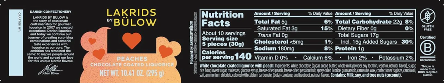 Peaches Chocolate Coated Gourmet Licorice - Image 4