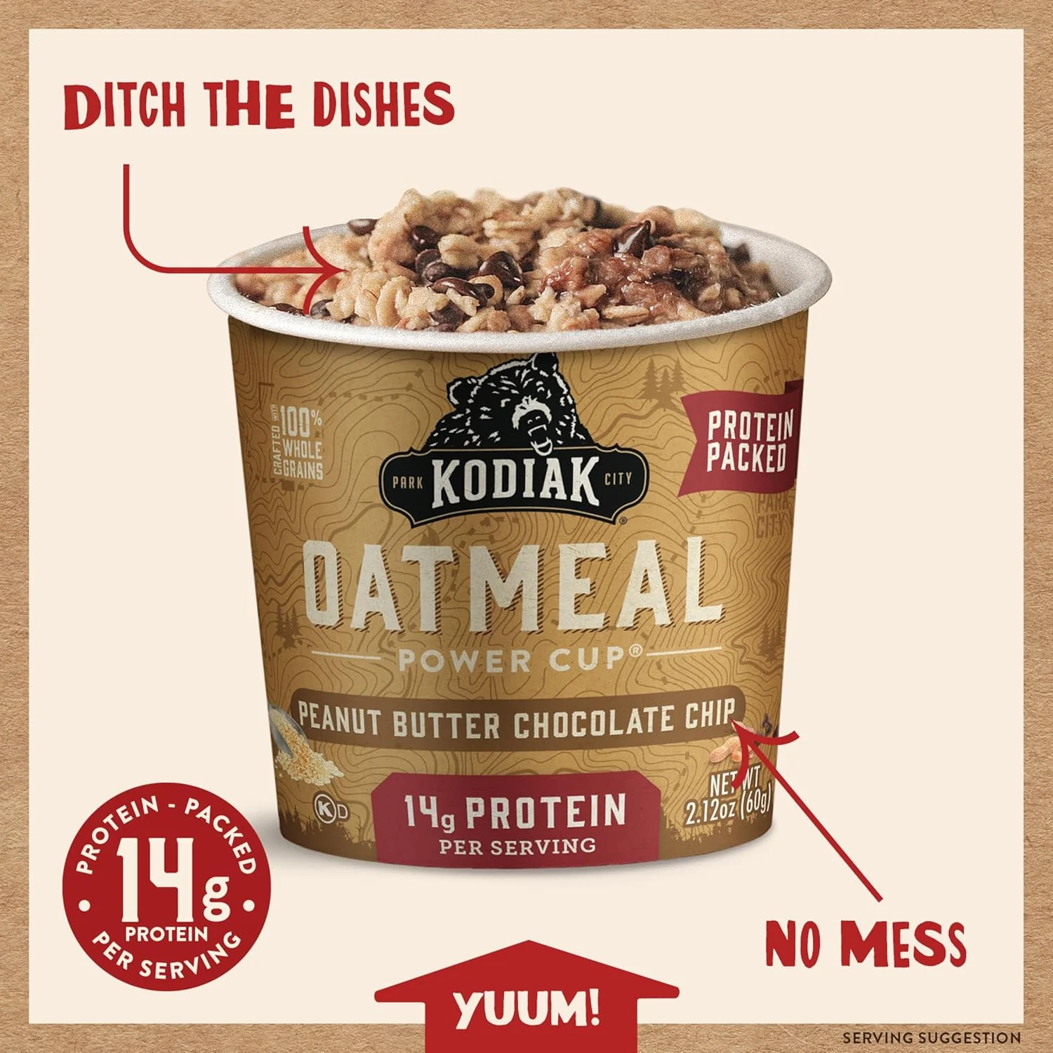 Peanut Butter Chocolate Chip Oatmeal Cup - Image 3