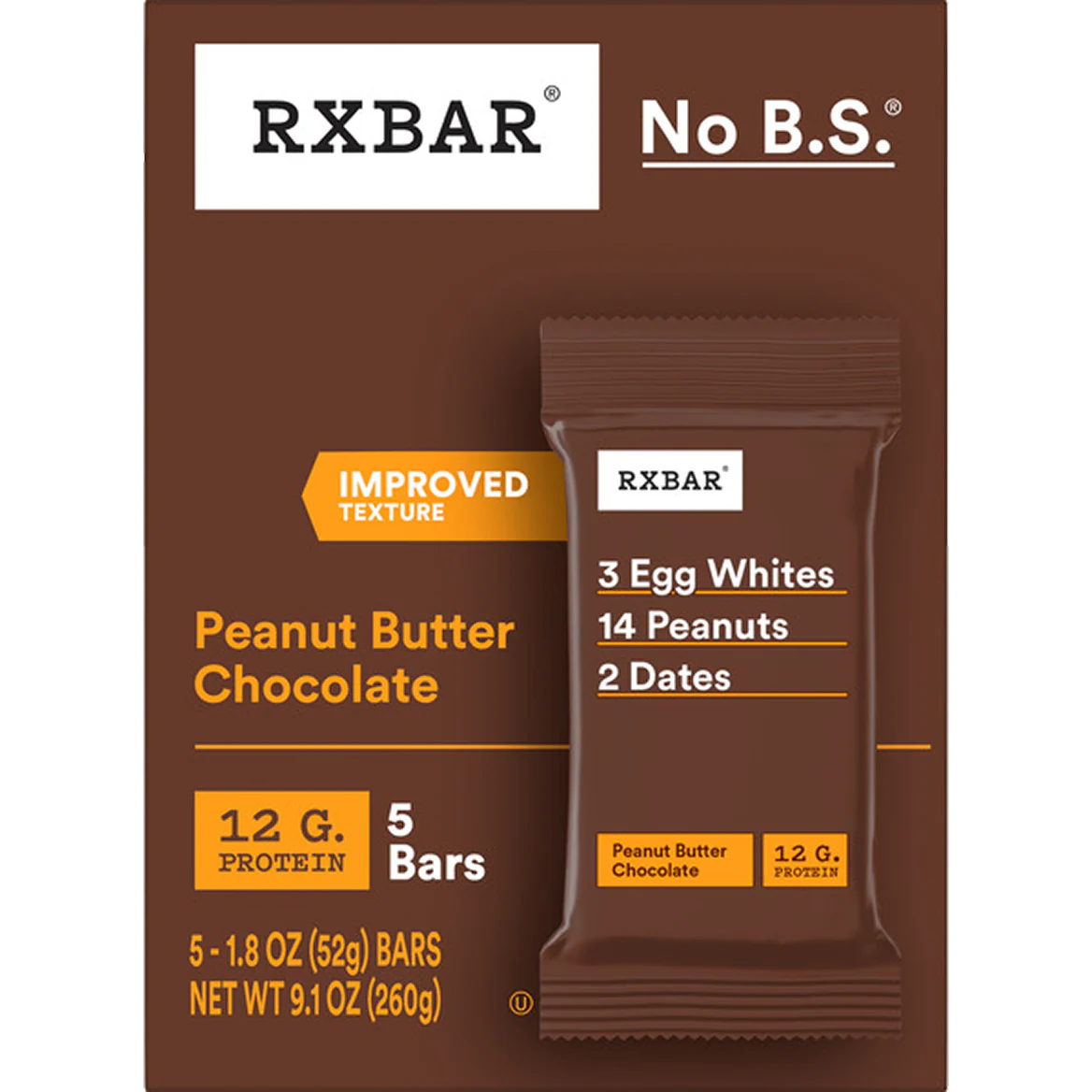 Peanut Butter Chocolate Protein Bars (5 CT)