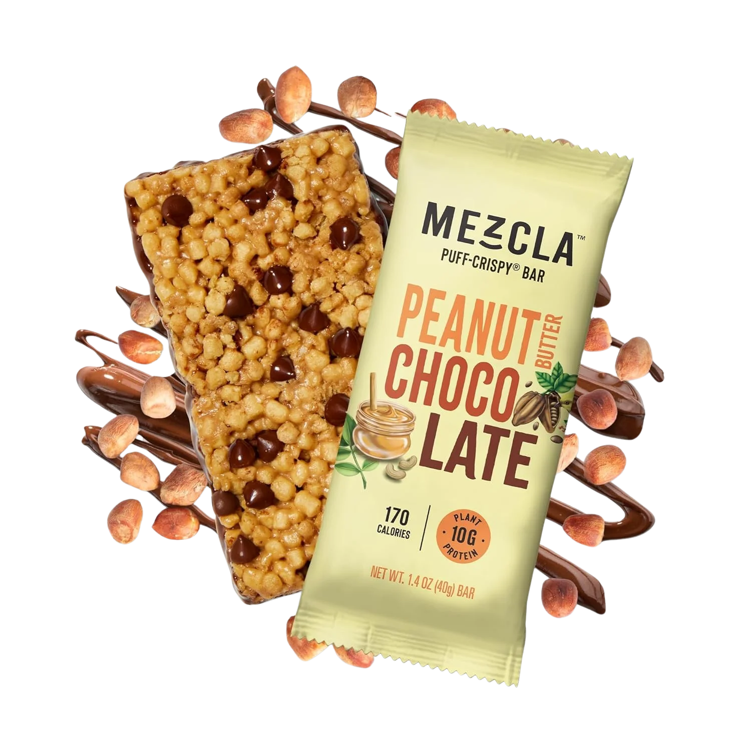 Peanut Butter Chocolate Puff Crispy Bar (12 CT) - Image 2