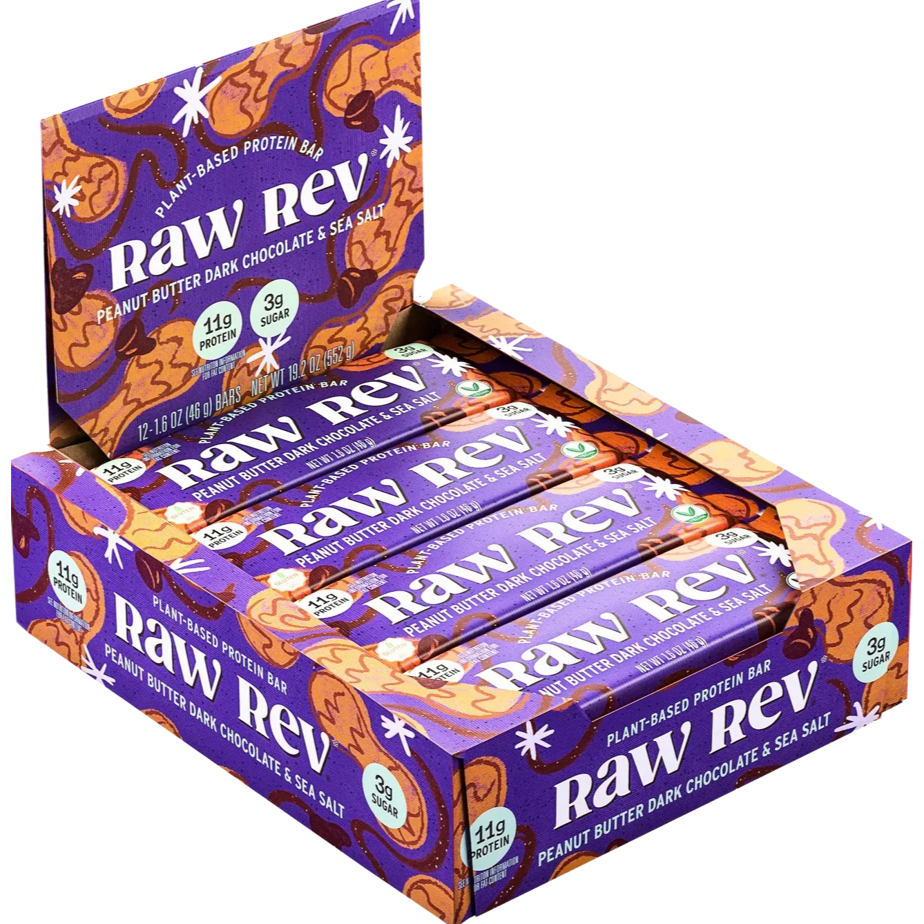 Peanut Butter, Dark Chocolate & Sea Salt Protein Bar (12 Pack)