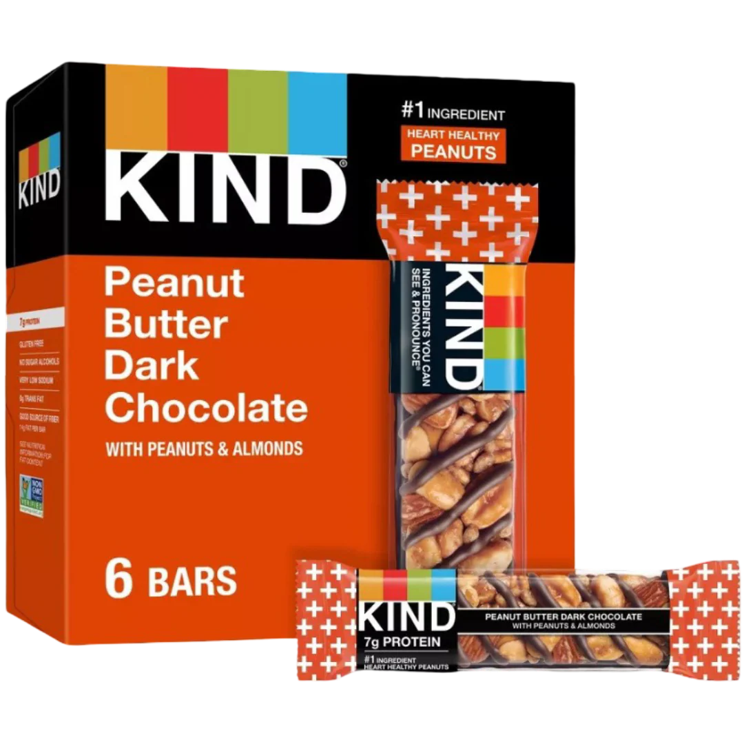 Peanut Butter Dark Chocolate Bars (6 CT)