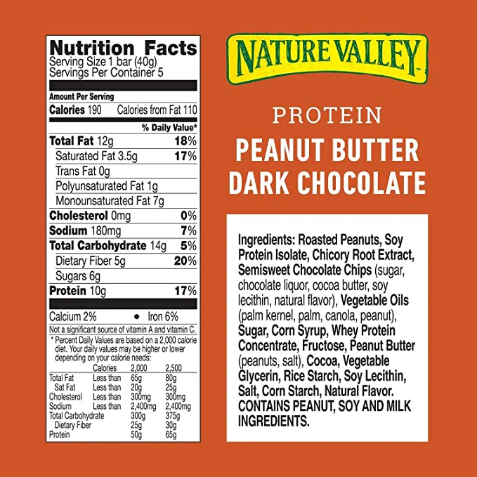 Peanut Butter Dark Chocolate Protein Chewy Bars (30 CT) - Image 3