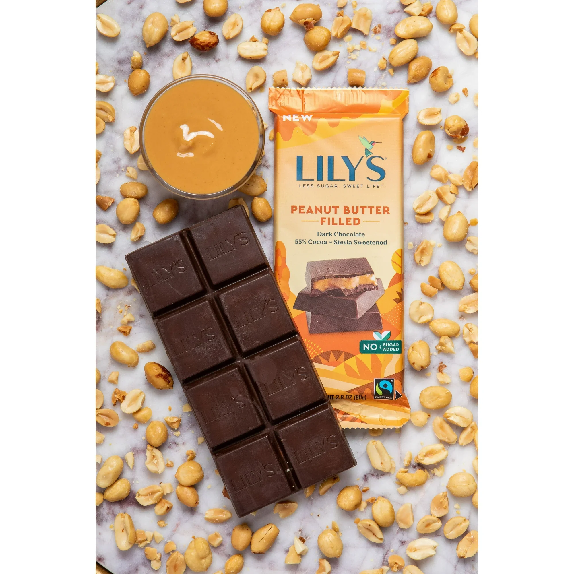 Peanut Butter Filled Dark Chocolate Bar - Image 3