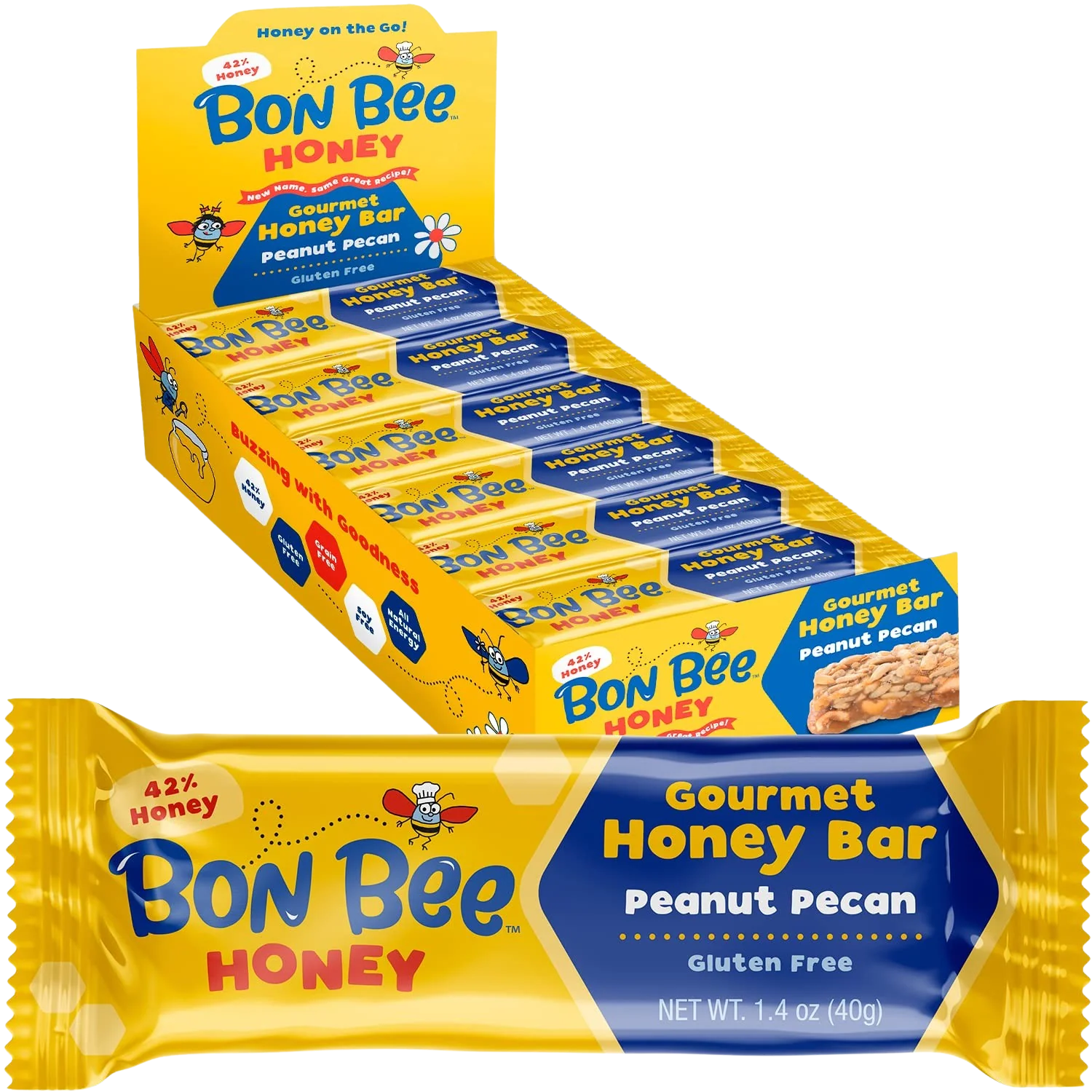 Peanut Pecan Honey Bar (12 Pack)
