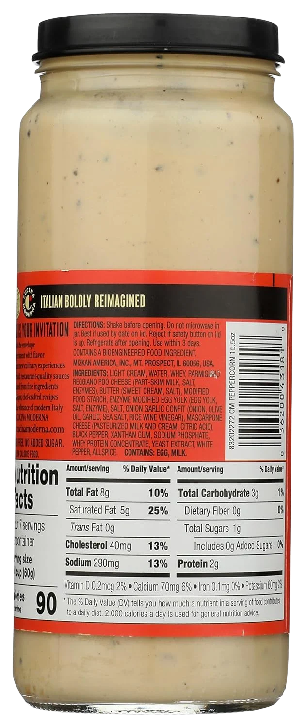 Peppercorn Cream Pasta Sauce - Image 3
