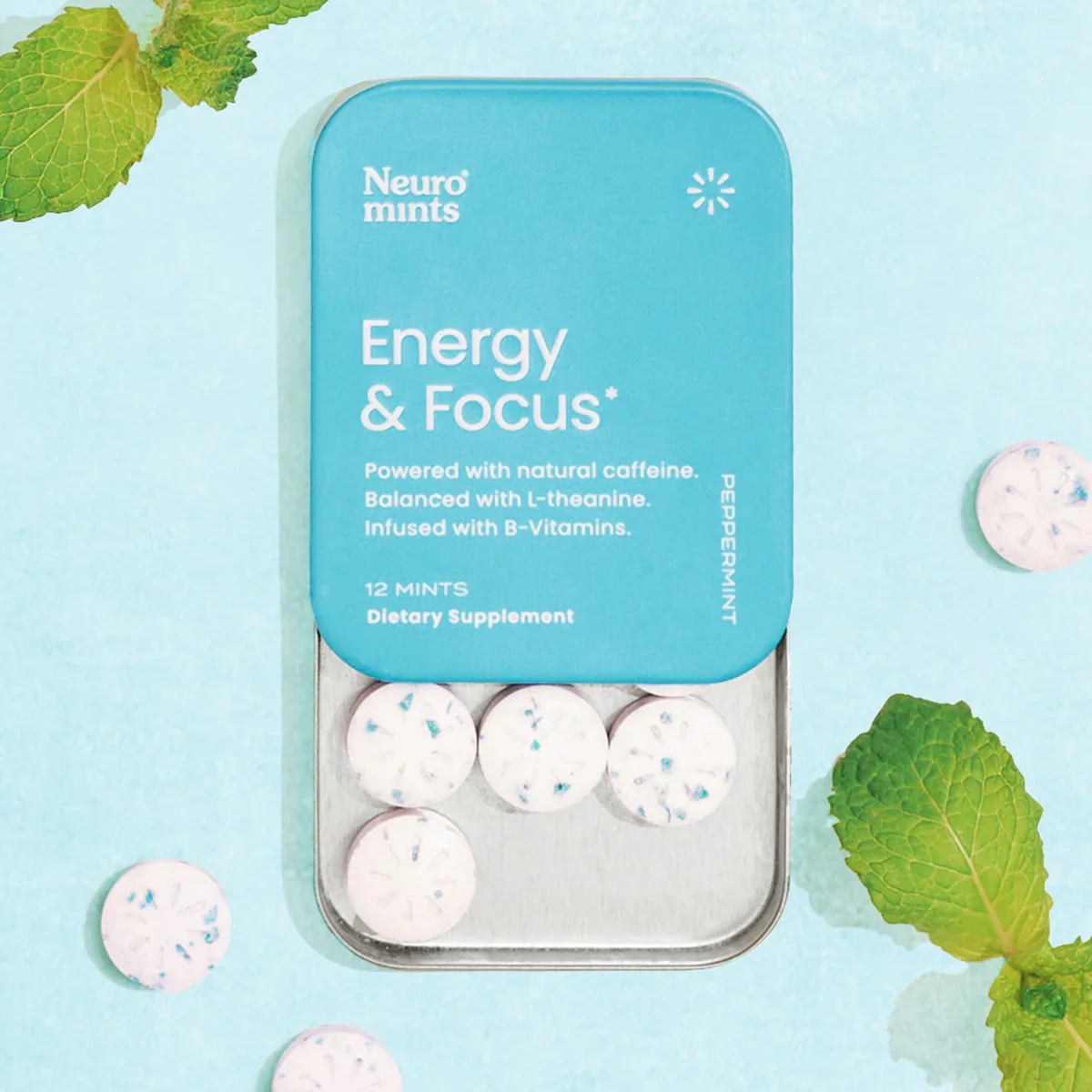 Peppermint Energy and Focus Gum (12 Pack) - Image 3