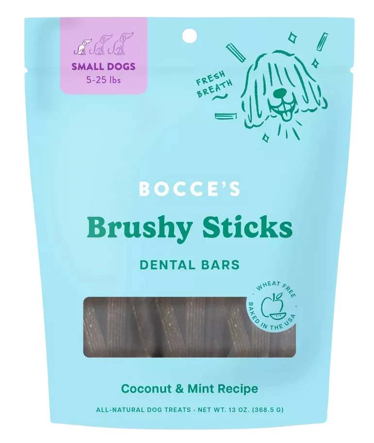 Peppermint Flavor Brushy Stick Dog Treats - For Small Dog