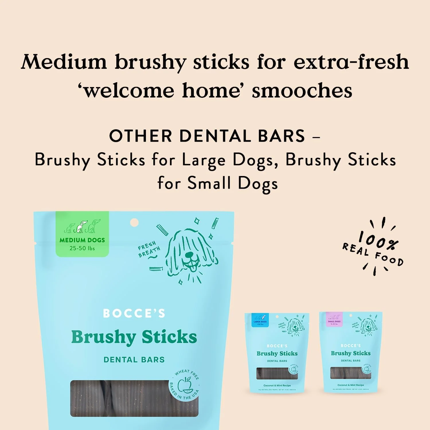 Peppermint Flavor Brushy Stick Dog Treats - For Small Dog - Image 4