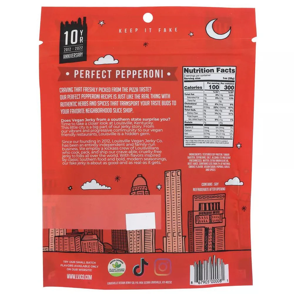 Pepperoni Vegan Jerky - Image 2