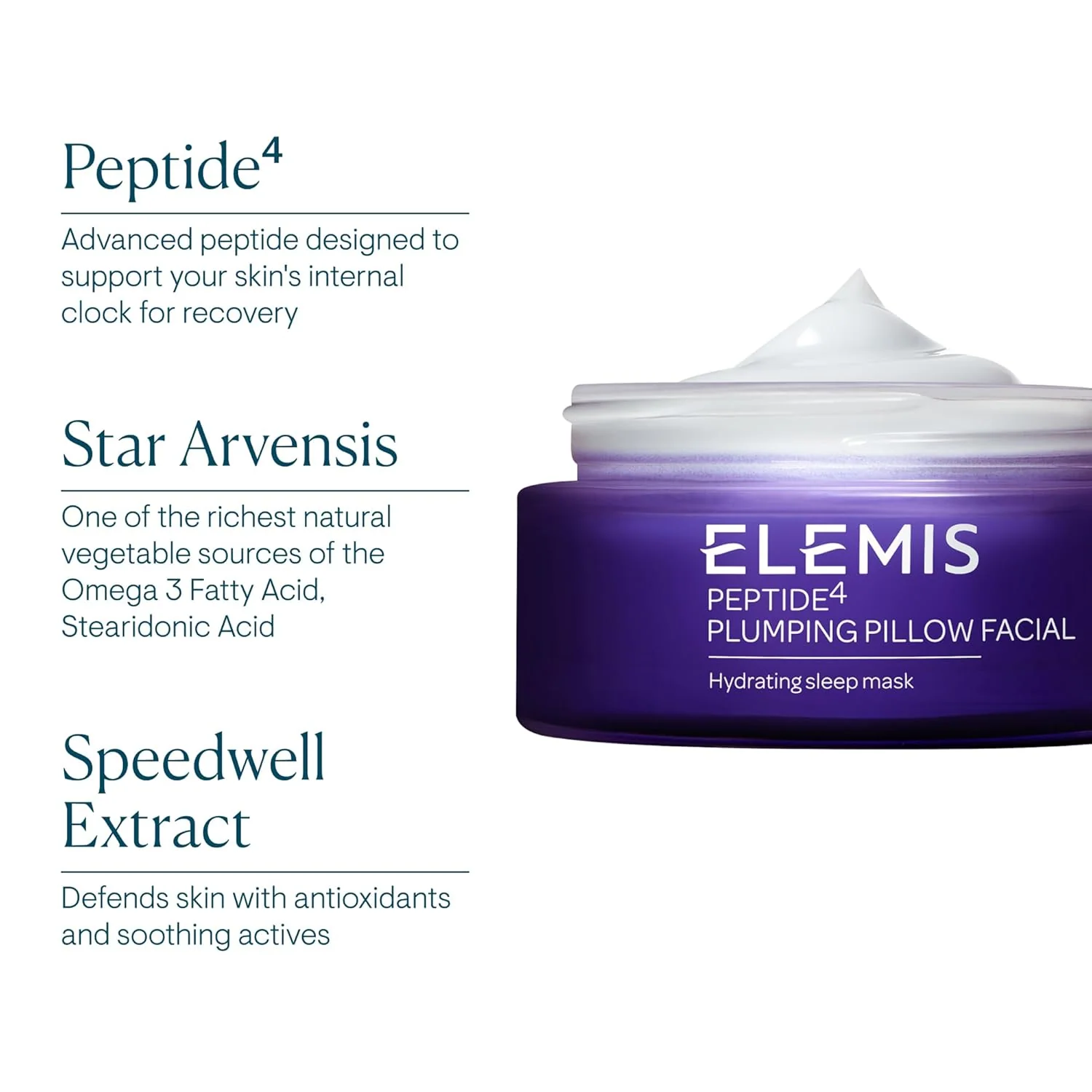 Peptide4 Plumping Pillow Facial Hydrating Sleep Mask - Image 5