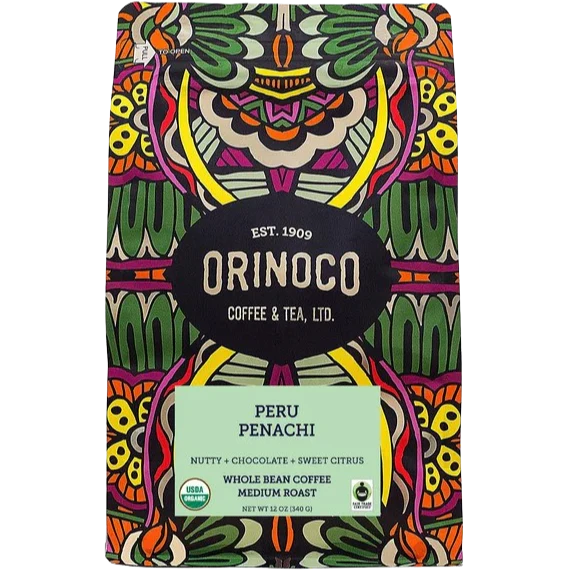 Organic Peru Whole Bean Medium Roast Coffee