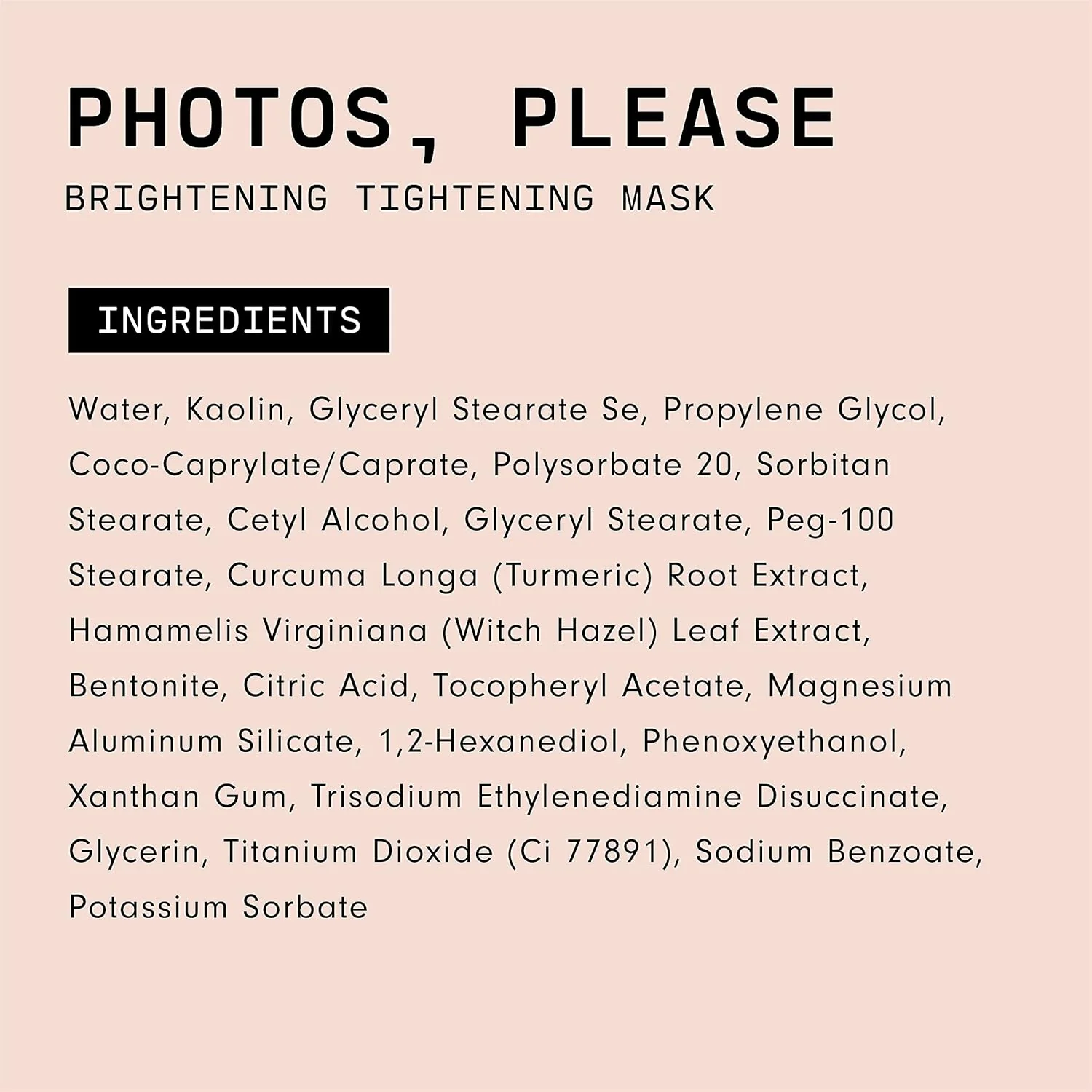 Photos Please Brightening Tightening Mask - Image 2