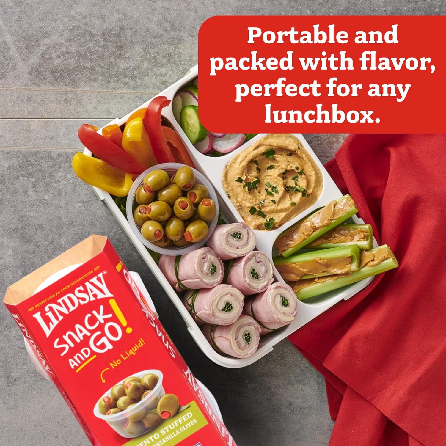 Pimiento Stuffed Spanish Manzanilla Olives To Go (4 CT) - Image 3