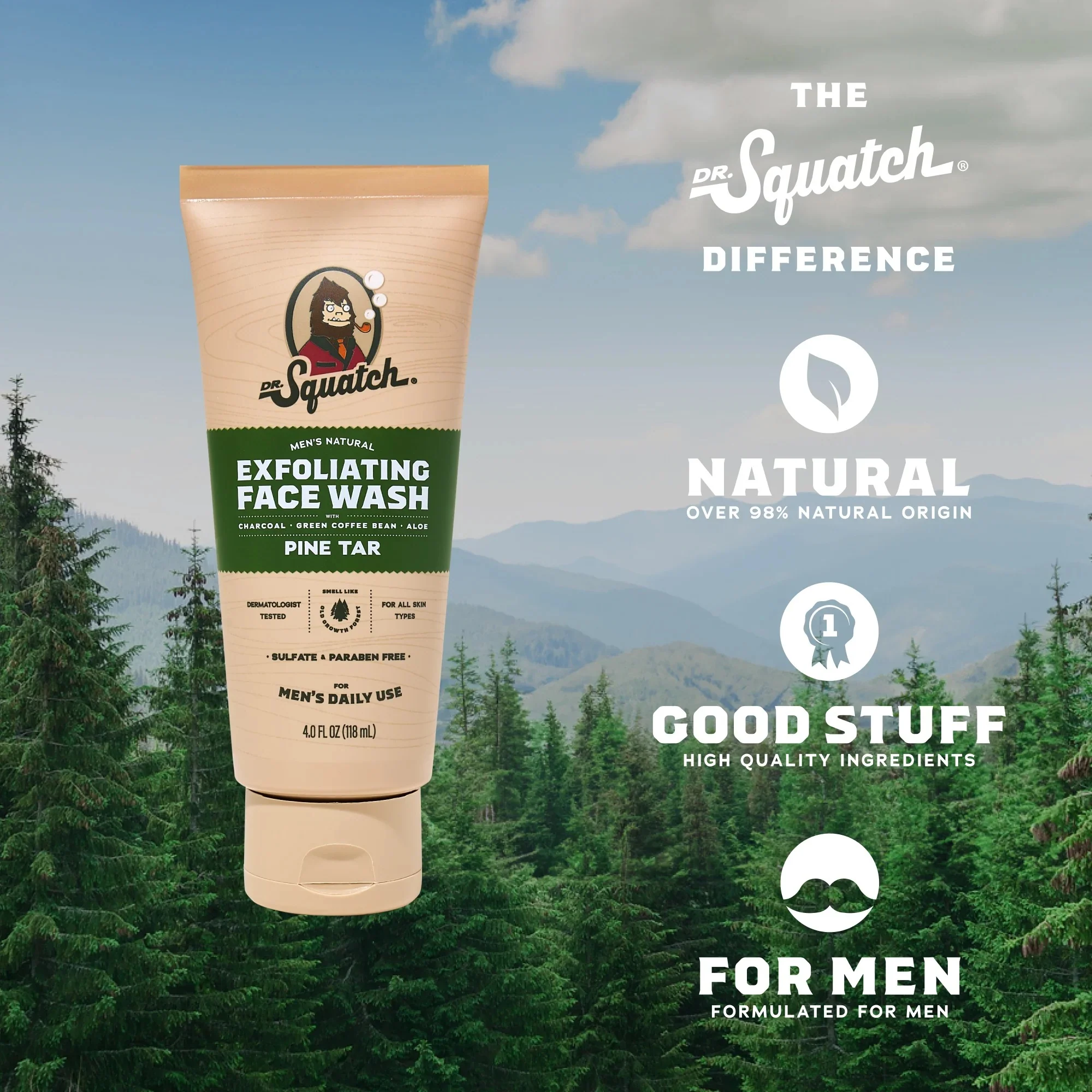 Pine Tar Men's Natural Face Wash - Image 4
