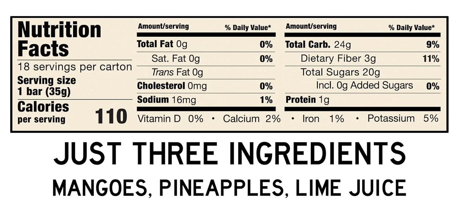 Pineapple Mango Lime Fruit Bar (18 CT) - Image 3