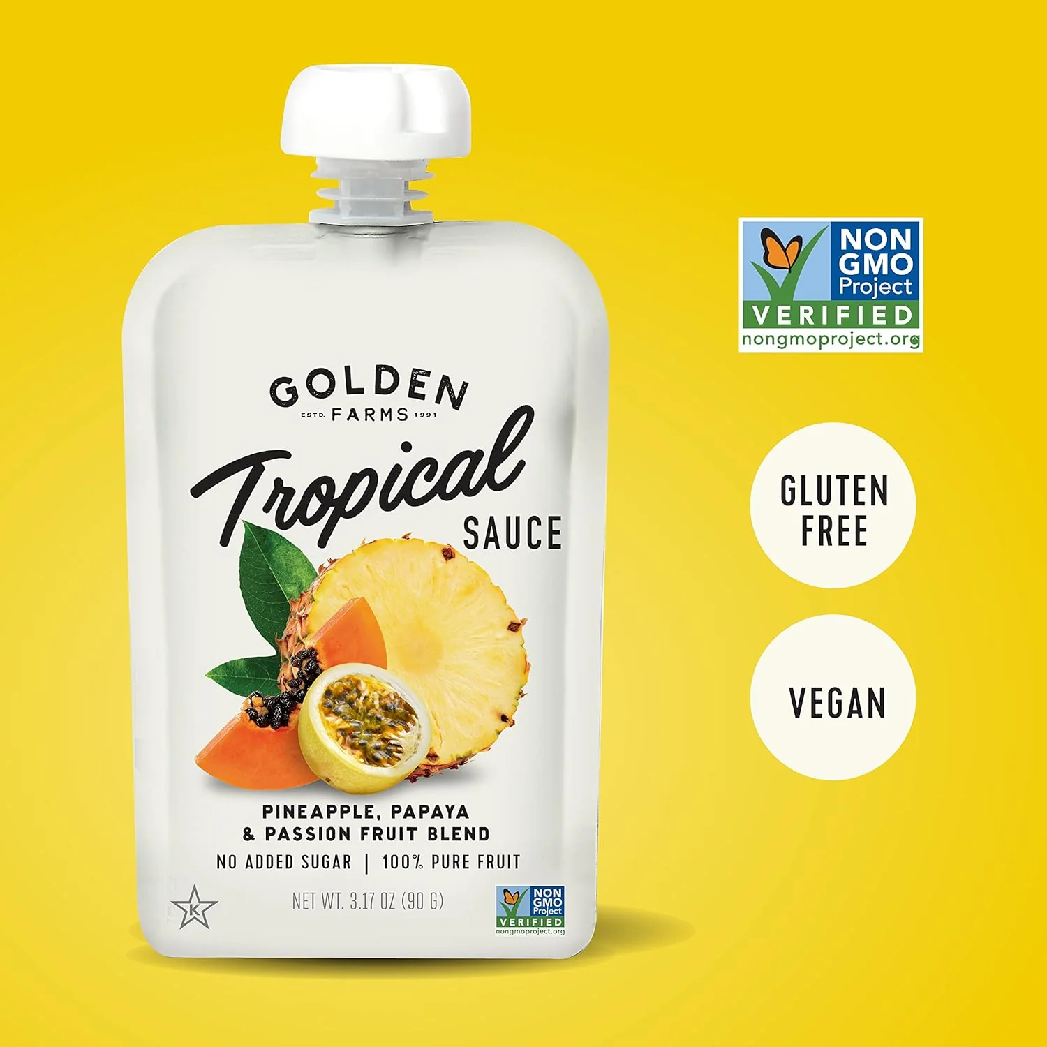 Pineapple, Papaya & Passion Fruit Blend Tropical Sauce (4 Pack) - Image 2