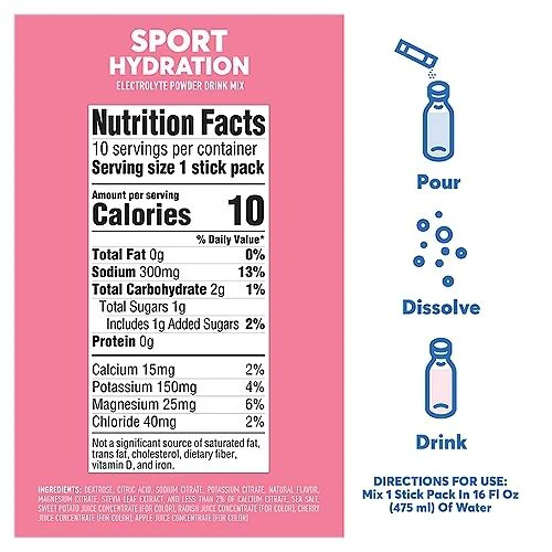 Pink Lemonade Sport Hydration Powder (10 CT) - Image 4