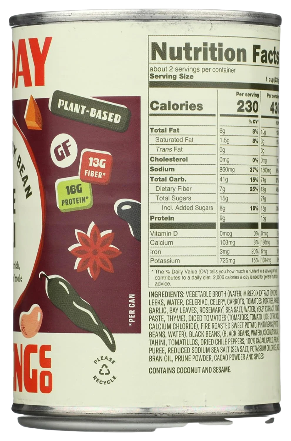 Pinto & Black Bean Mole Chili - Image 3