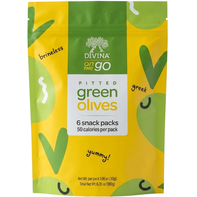 Pitted Green Olives Snack Pack (6 CT)