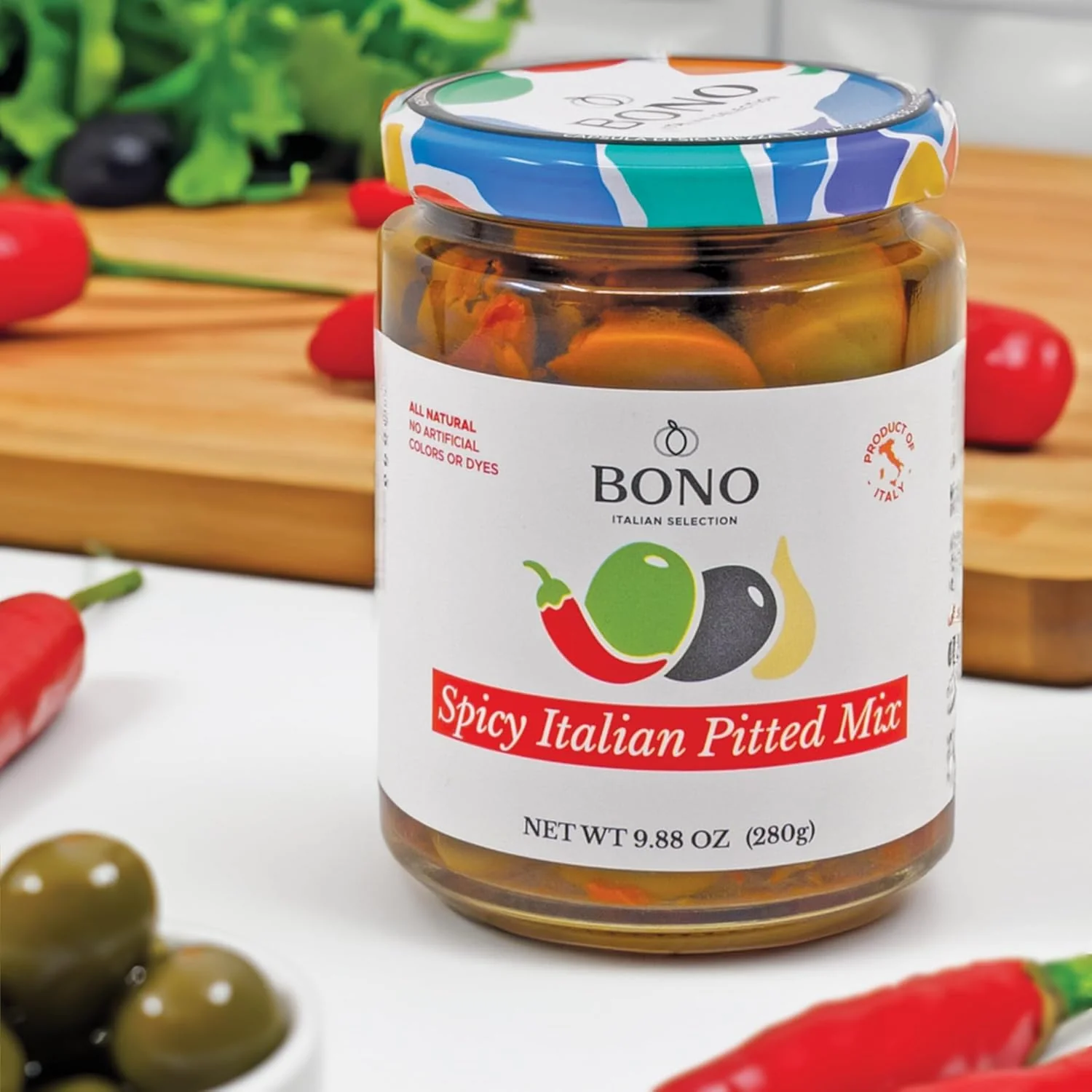 Pitted Spicy Italian Olives - Image 3
