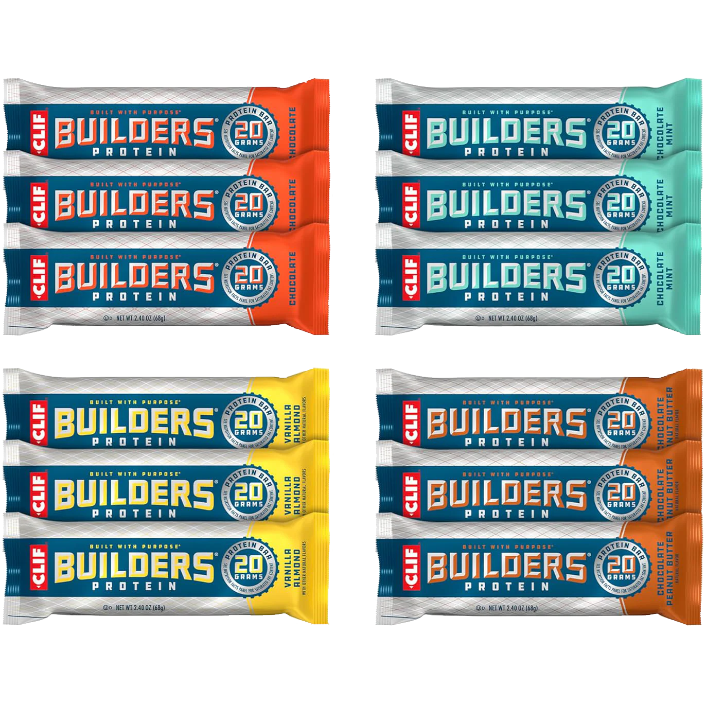 Plant Based Protein Bars Variety Pack (12 CT)