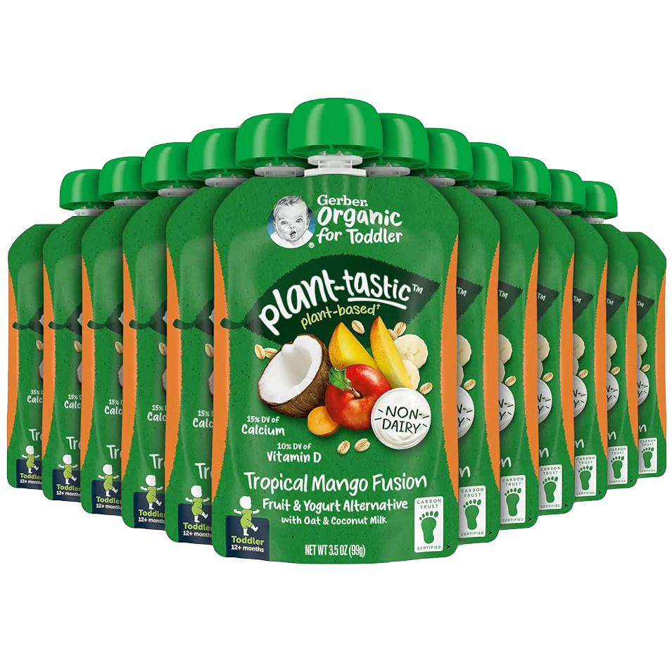 Plantastic Tropical Mango Fusion, Fruit & Yogurt Alternative (12 Pack)