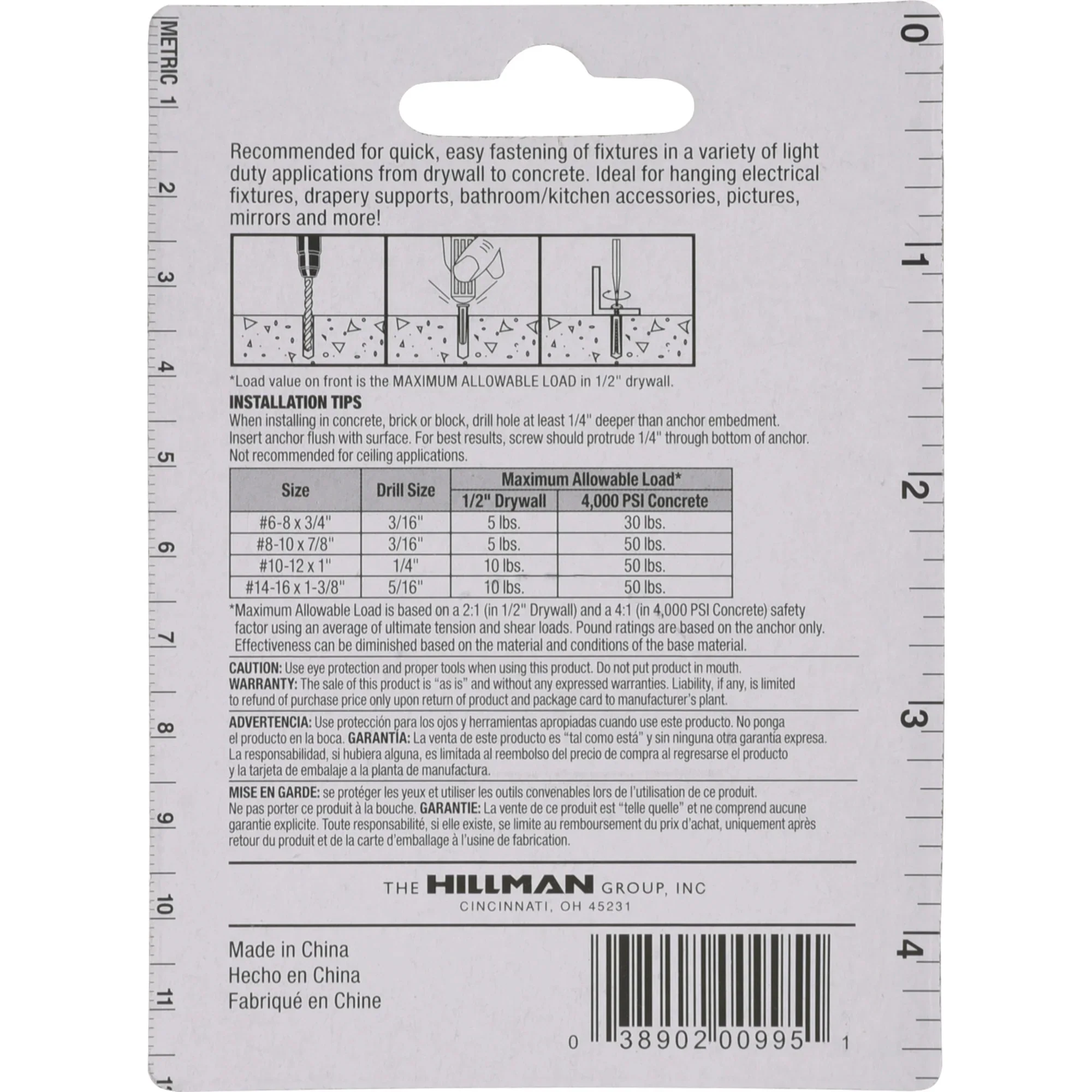 Plastic Anchors With Screws #8-10x1-1/4, (20 CT) - Image 3