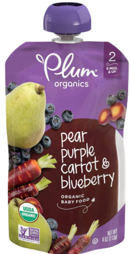 Blueberry Pear Baby Food (6 Pack) - Image 2