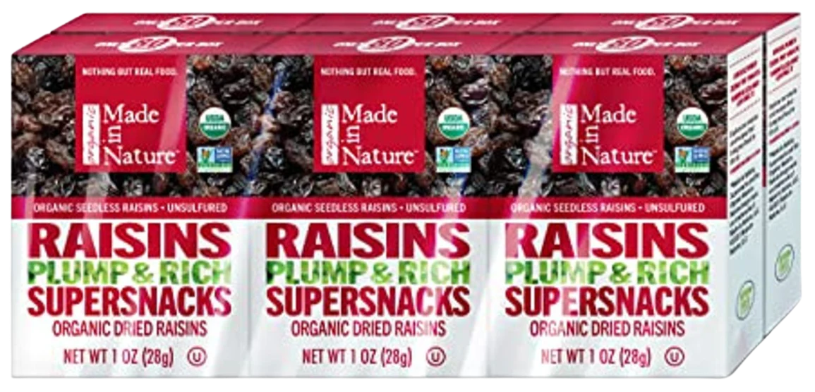 Plump & Rich Organic Raisins (6 Pack)