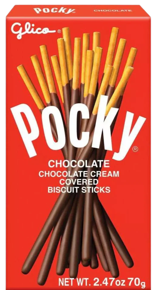 Pocky Chocolate Cream Biscuit Sticks (3 Pack) - Image 2