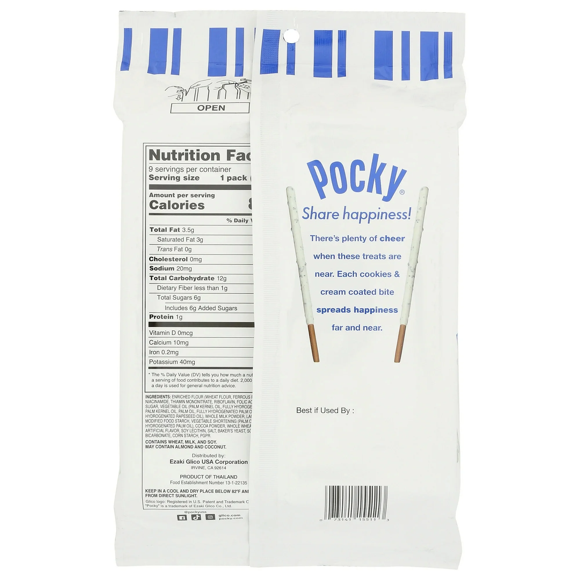Pocky Cookies & Cream (9 Pack) - Image 2