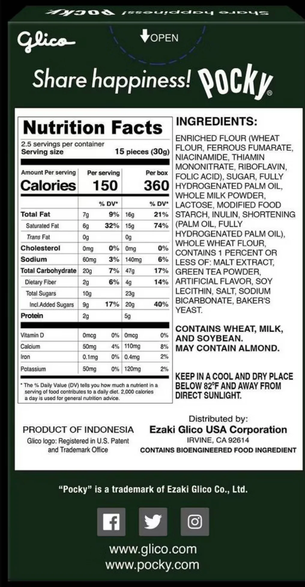 Pocky Matcha Green Tea Cream Cookie - Image 4