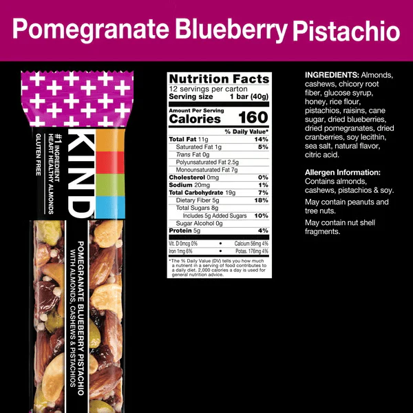 Pomegranate Blueberry Pistachio Bar (12 CT) - Image 5