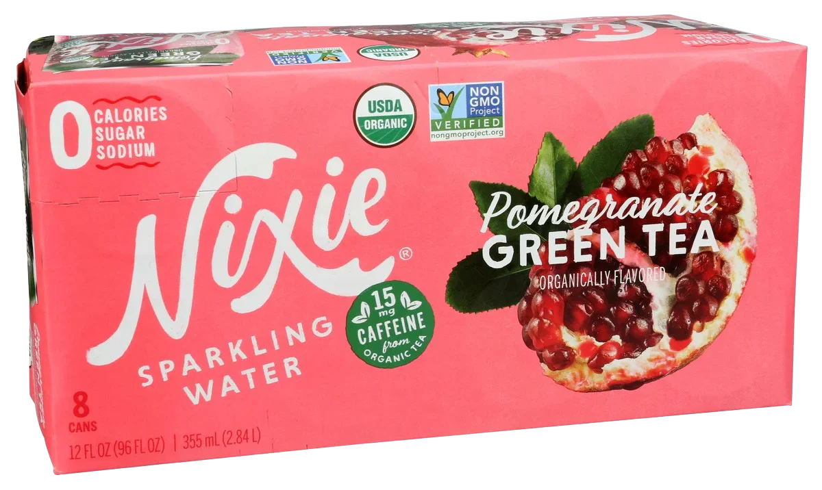 Pomegranate Green Tea Sparkling Water (8 Pack)