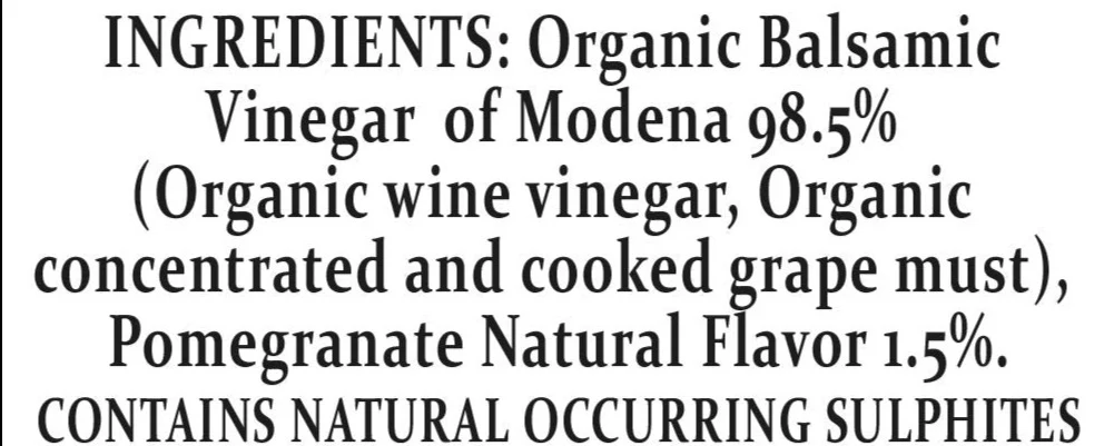 Pomegranate Organic Balsamic Vinegar of Modena - Image 2