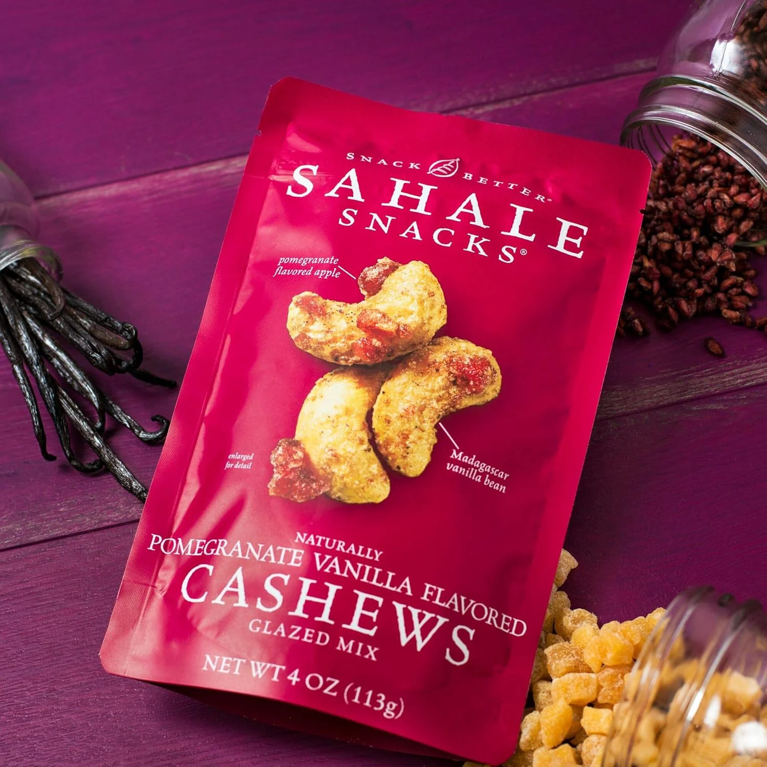 Pomegranate Vanilla Cashews Glazed Mix Nut - Image 2
