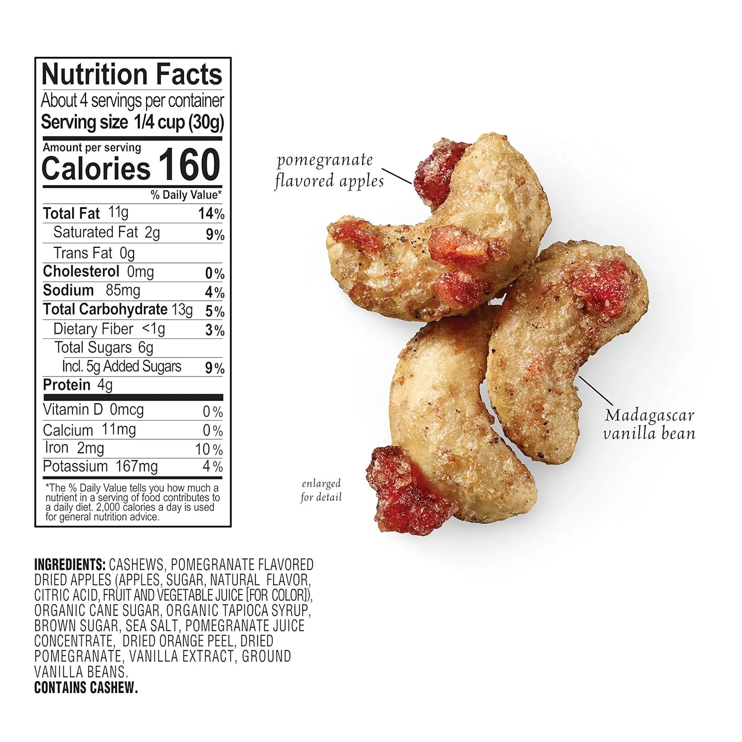 Pomegranate Vanilla Cashews Glazed Mix Nut - Image 3