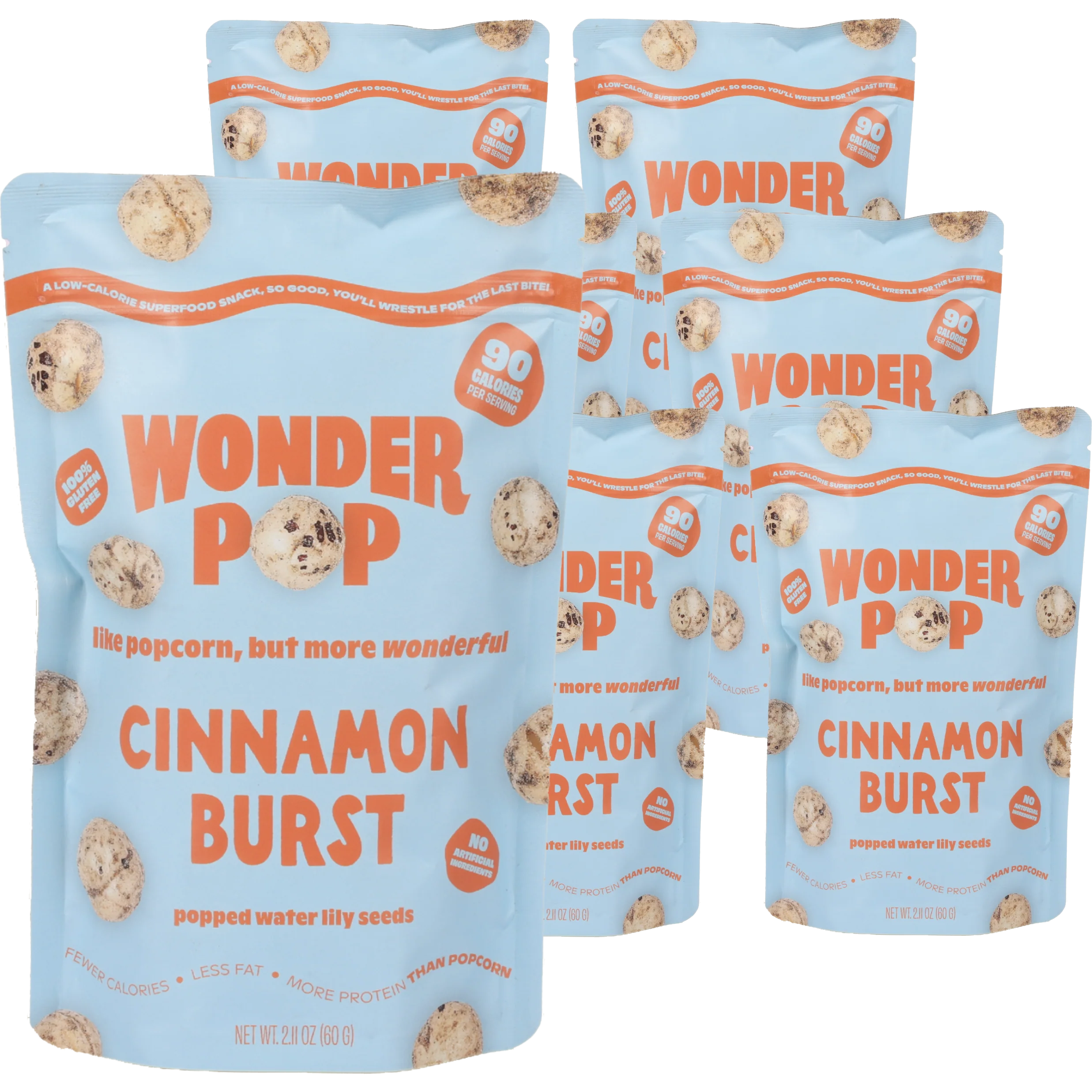 Popped Water Lily Seeds - Cinnamon Burst (6 Pack)