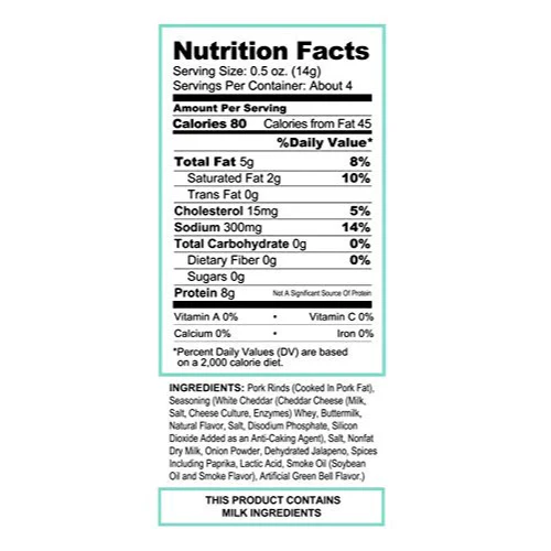 Pork King Good Smoky Jalapeno & Cheese Rinds (12 CT) - Image 5