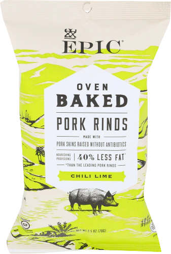 Pork Rinds Chili Lime Baked