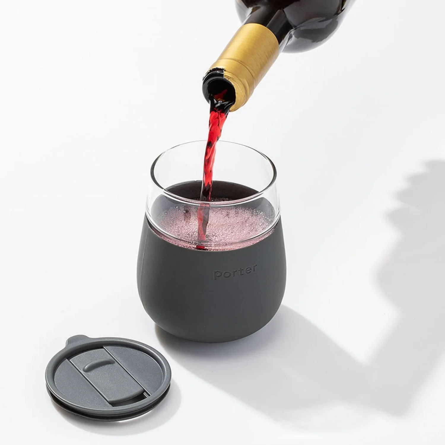 Wine Glass - Charcoal 15 oz - Image 2